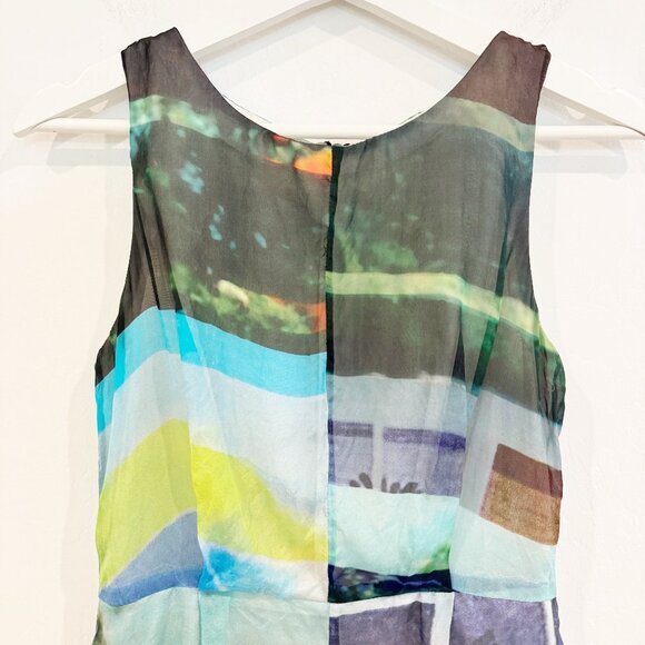 Rag & Bone 100% Silk Tribeca Abstract Mini Dress Party Luxury Contemporary 2 - Picture 2 of 10